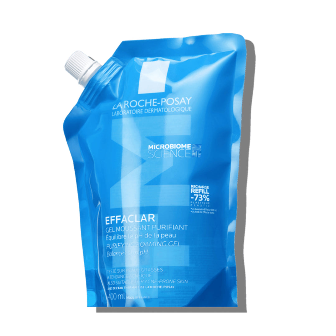 LA ROCHE POSAY EFFACLAR GEL EN ESPUMA +M REFILL; 400ML