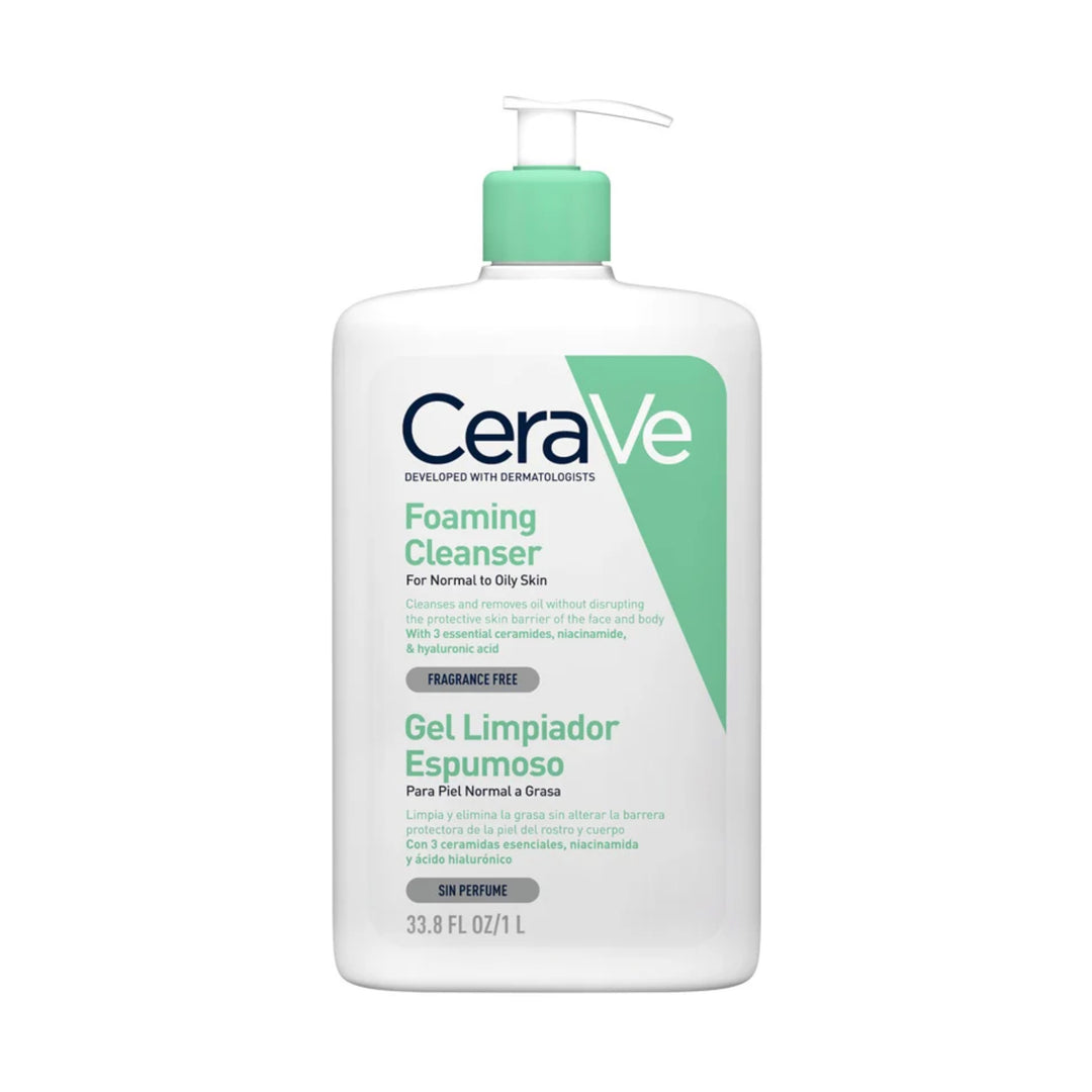 CERAVE GEL LIMPIADOR ESPUMOSO; 1000 ML