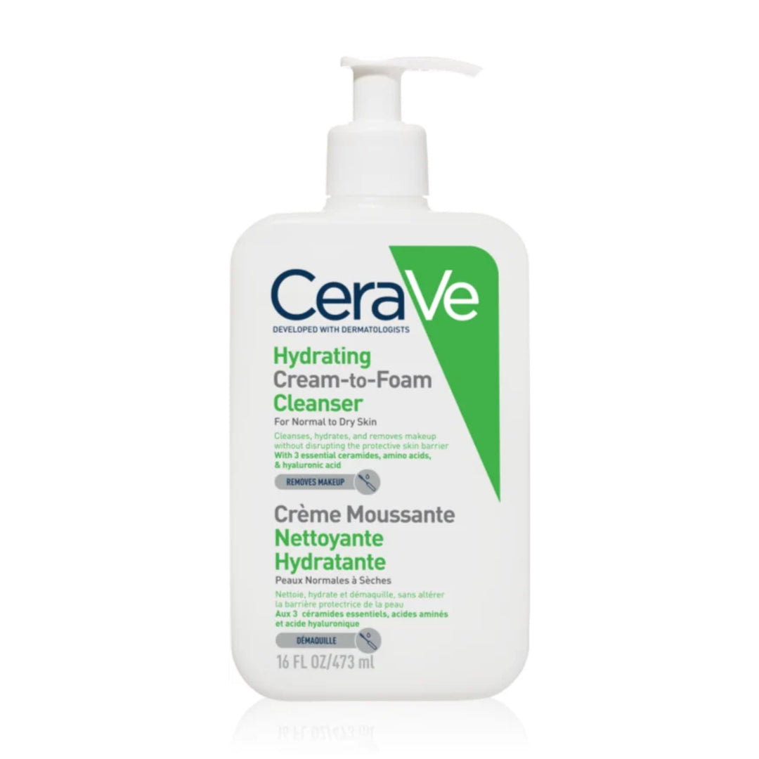 CERAVE LIMPIADOR HIDRATANTE DE CREMA A ESPUMA; 473ML