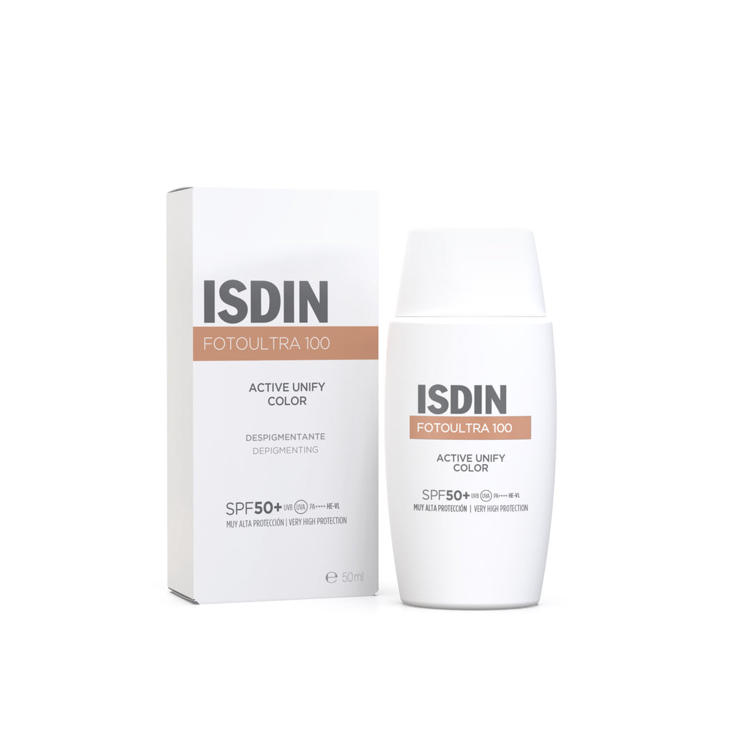 FOTOULTRA 100 ISDIN ACTIVE UNIFY COLOR FUSION FLUID SPF 50 ; 50ML