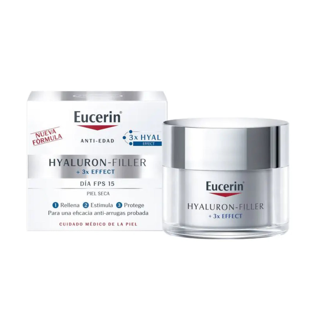 EUCERIN HYALURON FILLER DIA FPS 15 PIEL SECA; 50ML