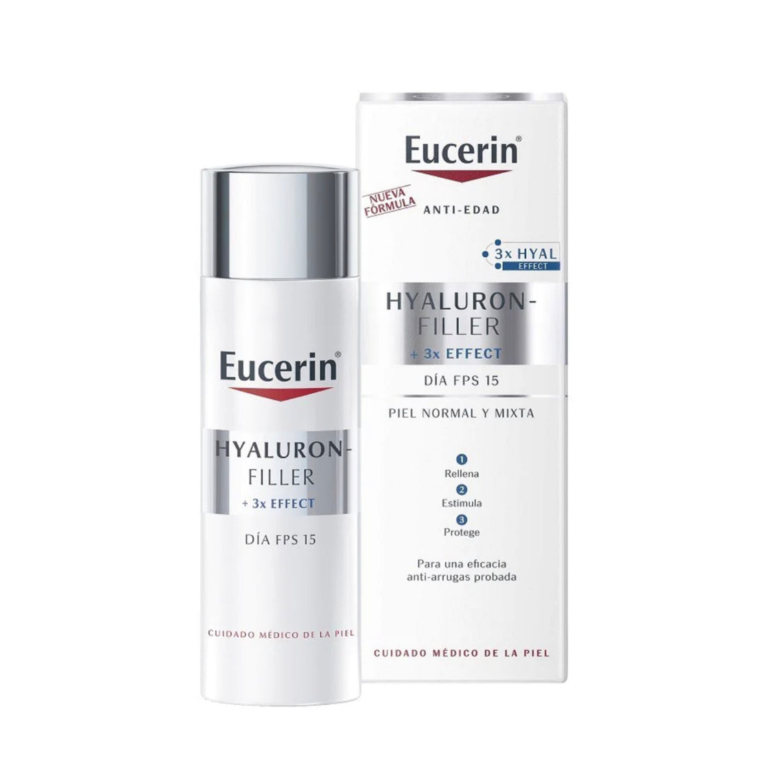 EUCERIN HYALURON FILLER DIA FPS 15 PIEL NORMAL MIXTA; 50ML