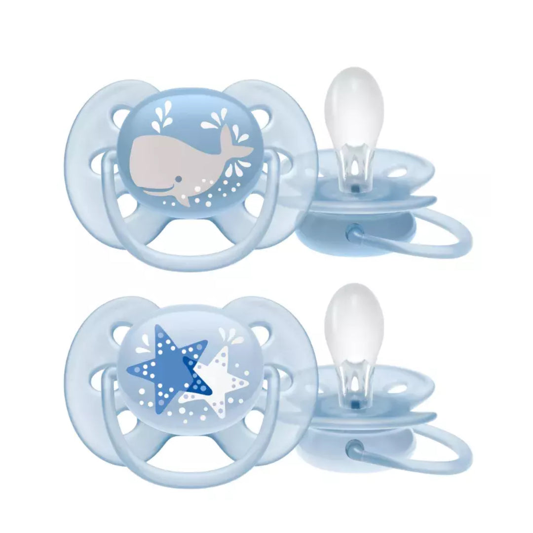 AVENT CHUPETE ULTRASOFT DECORADOS NIÑO 6 - 18 M 2 U
