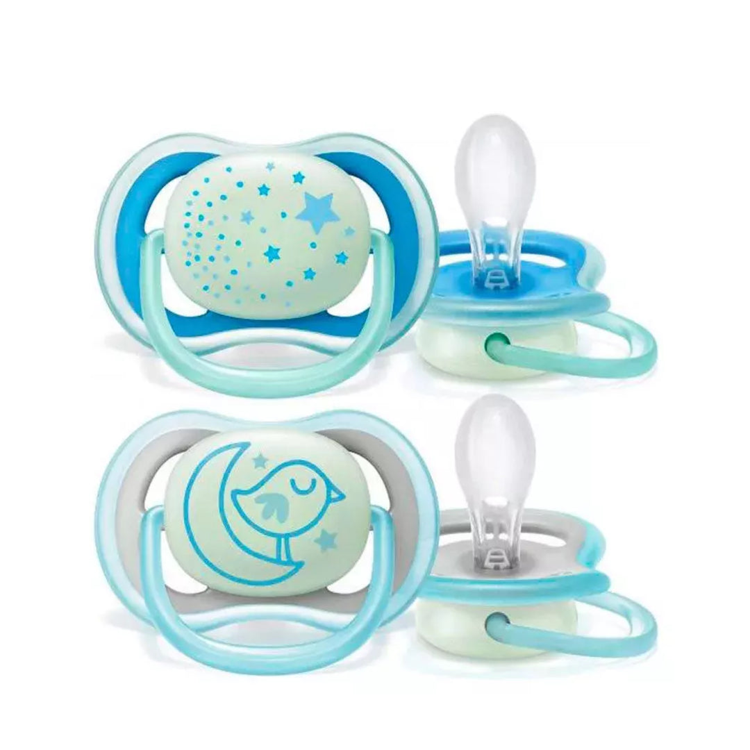 AVENT CHUPETE ULTRA AIR NOCTURNO NIÑO 6-18 M 2U