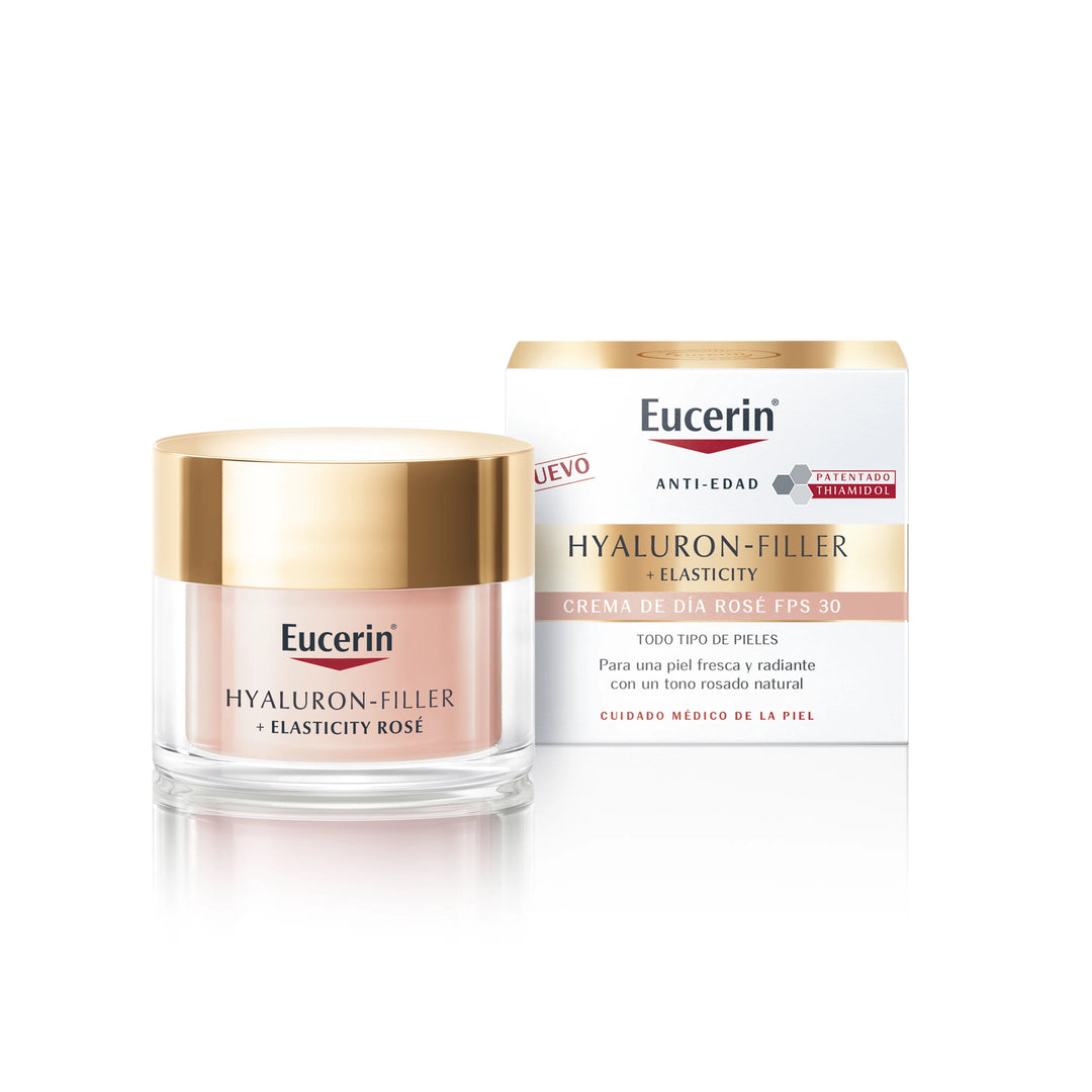 EUCERIN HYALURON-FILLER ELASTICITY CREMA DE DIA ROSE FPS 30; 50 ML