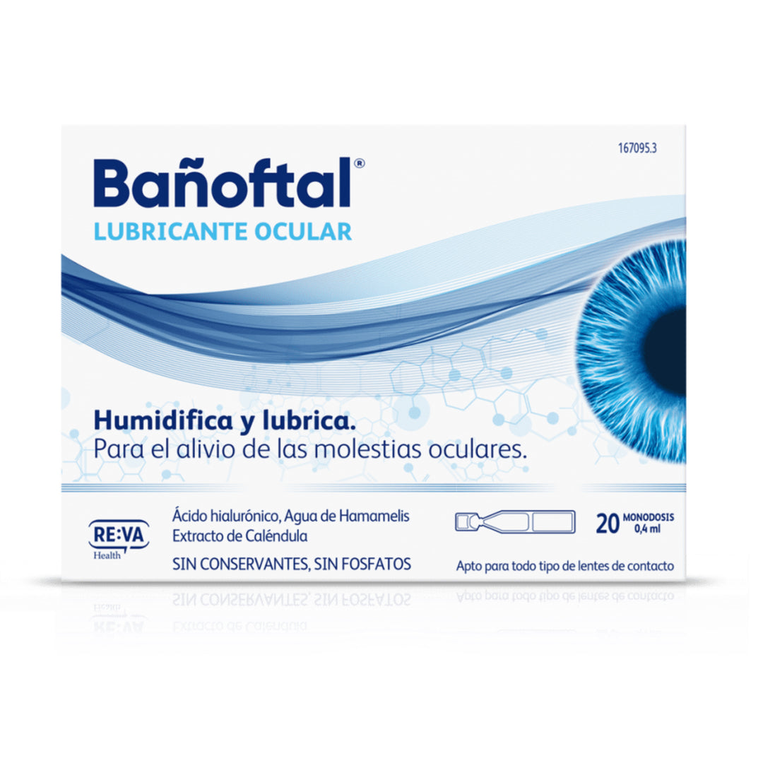 BAÑOFTAL LUBRICANTE OFTÁLMICO ; 20 MONODOSIS