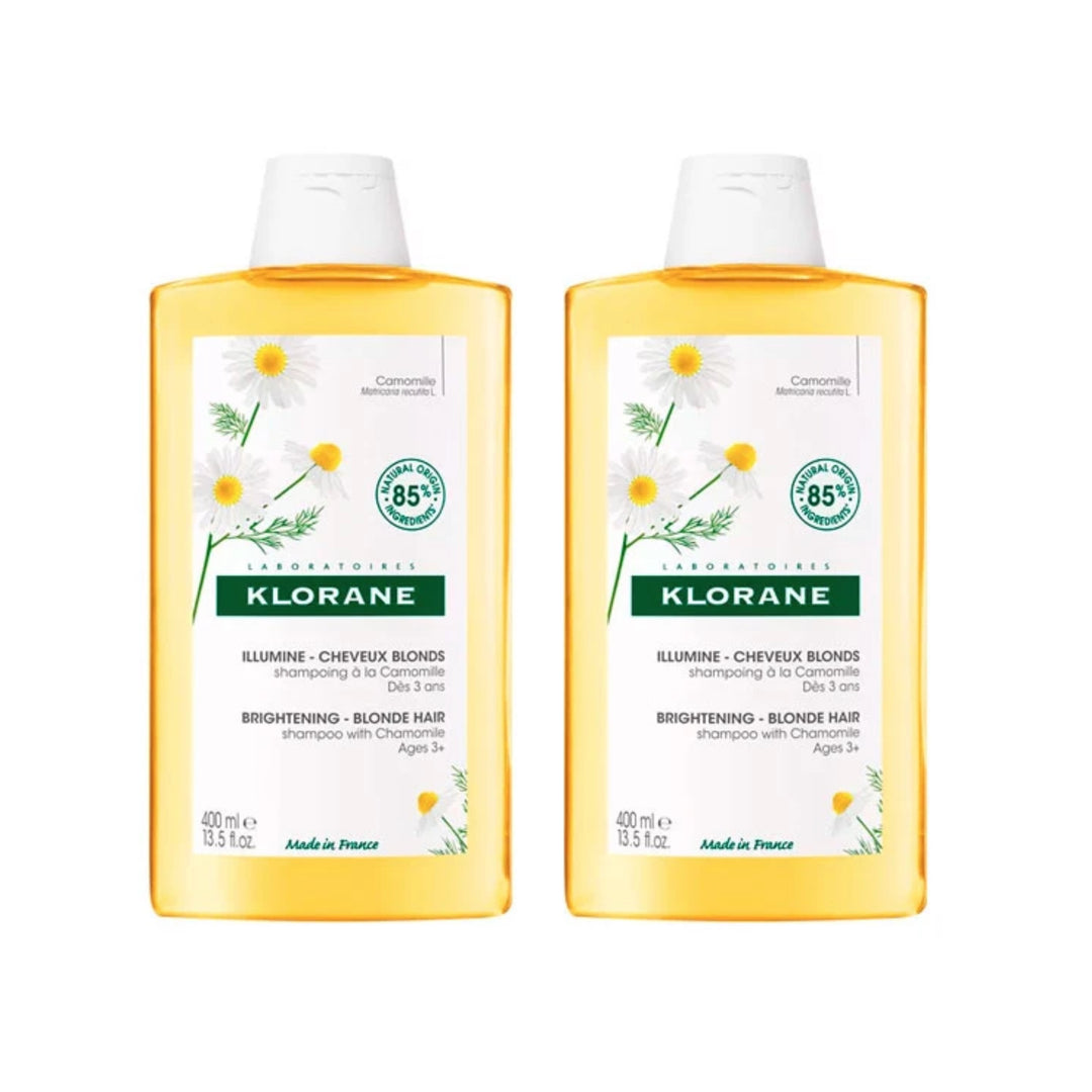 KLORANE DUPLO CHAMPU A LA CAMOMILA; 2x400ML