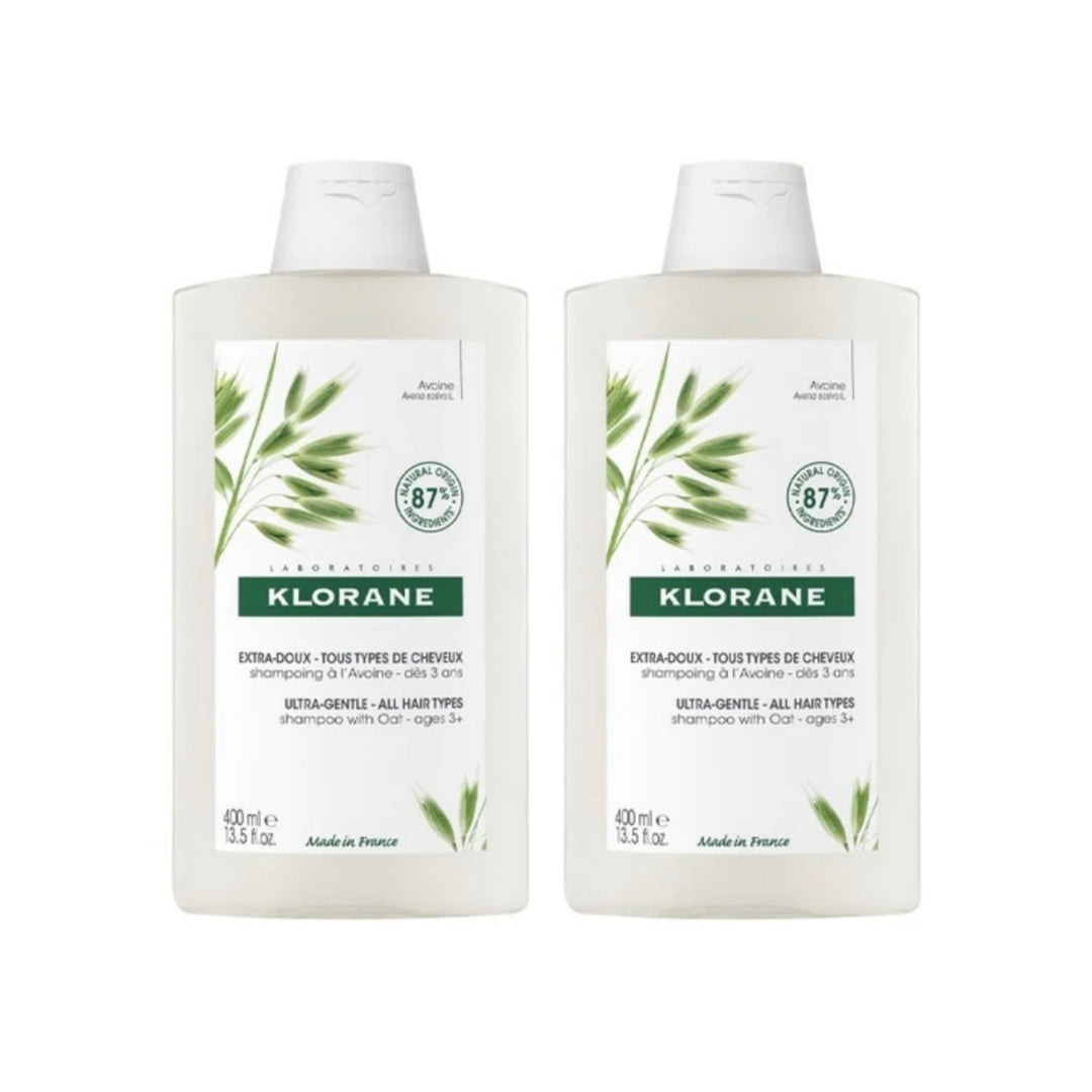 KLORANE DUPLO CHAMPU AVENA; 2x400ML