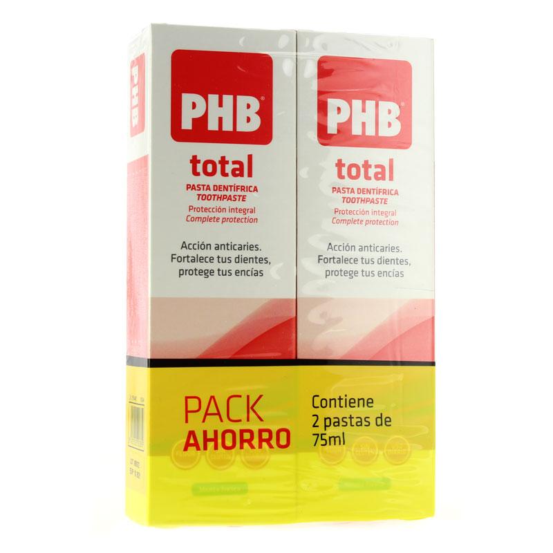 PHB TOTAL PASTA DENTIFRICA ; 2 X75 ML