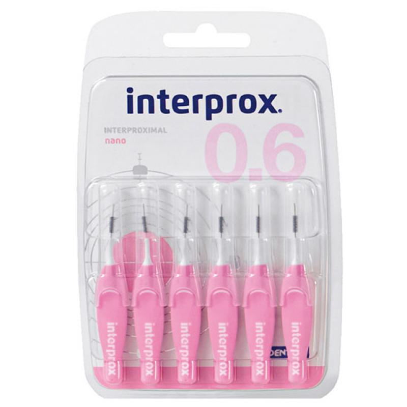 INTERPROX CEPILLO INTERPROXIMAL NANO; 6 CEPILLOS