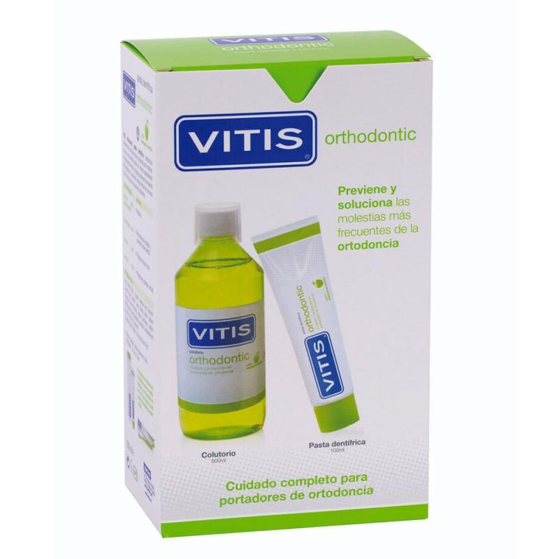VITIS ORTHODONTIC PACK PASTA DENTIFRICA Y COLUTORIO