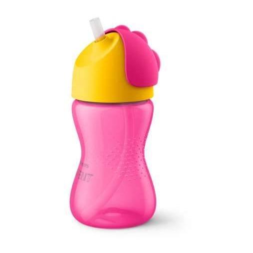 AVENT VASO CON PAJITA ROSA 300 ML + 12 M