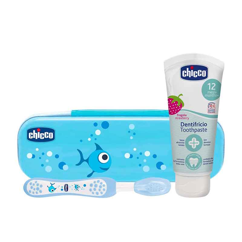 CHICCO SET DENTAL AZUL 12M+