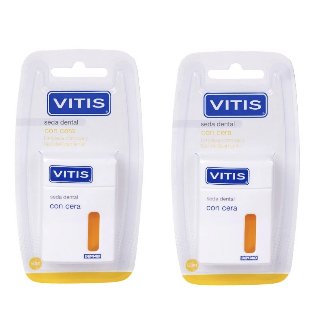VITIS SEDA DENTAL CON CERA ; 50 M 2 U DUPLO
