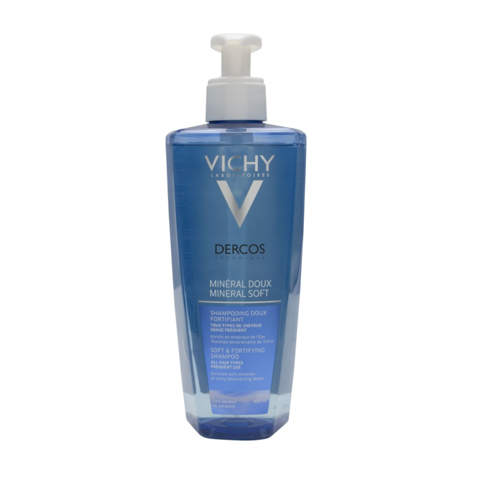 DERCOS TECHNIQUE MINERAL SUAVE USO FRECUENTE CHAMPU FORTIFICANTE; 400 ML