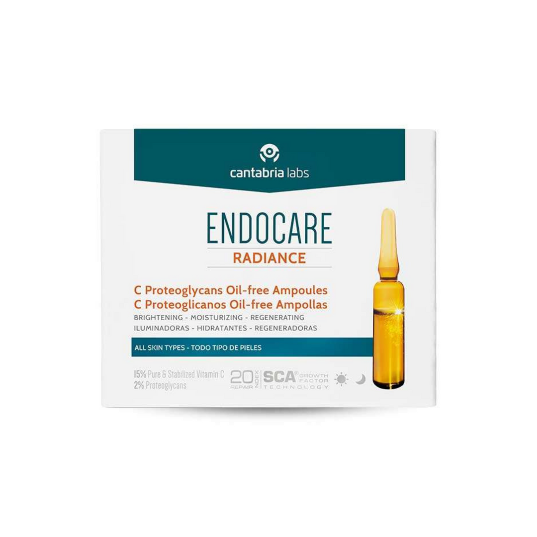 ENDOCARE RADIANCE C PROTEOGLICANOS OILFREE ;30 AMPOLLAS x2 ML