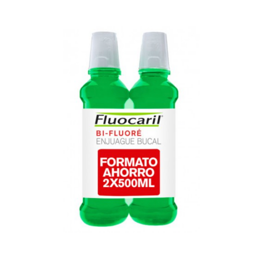 FLUOCARIL BI-FLUORE COLUTORIO CON FLUOR PACK; 2X500 ML
