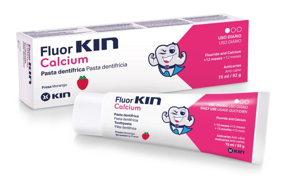 FLUOR KIN CALCIUM PASTA DENTIFRICA FRESA; 75ML