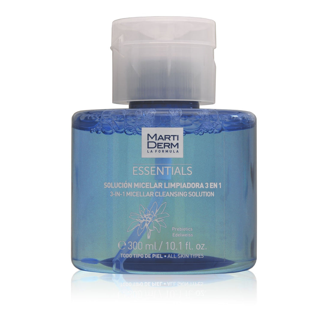 MARTIDERM ESSENTIALS SOLUCION MICELAR LIMPIADORA 3EN1 ;300 ML