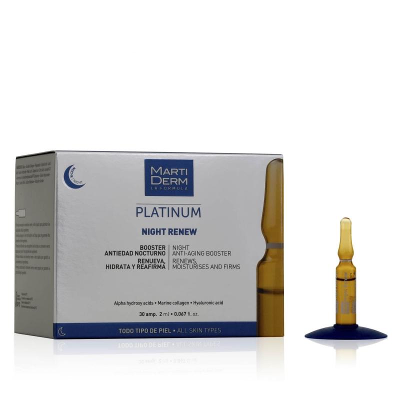 MARTIDERM PLATINUM NIGHT RENEW 30 AMPOLLAS;2ML