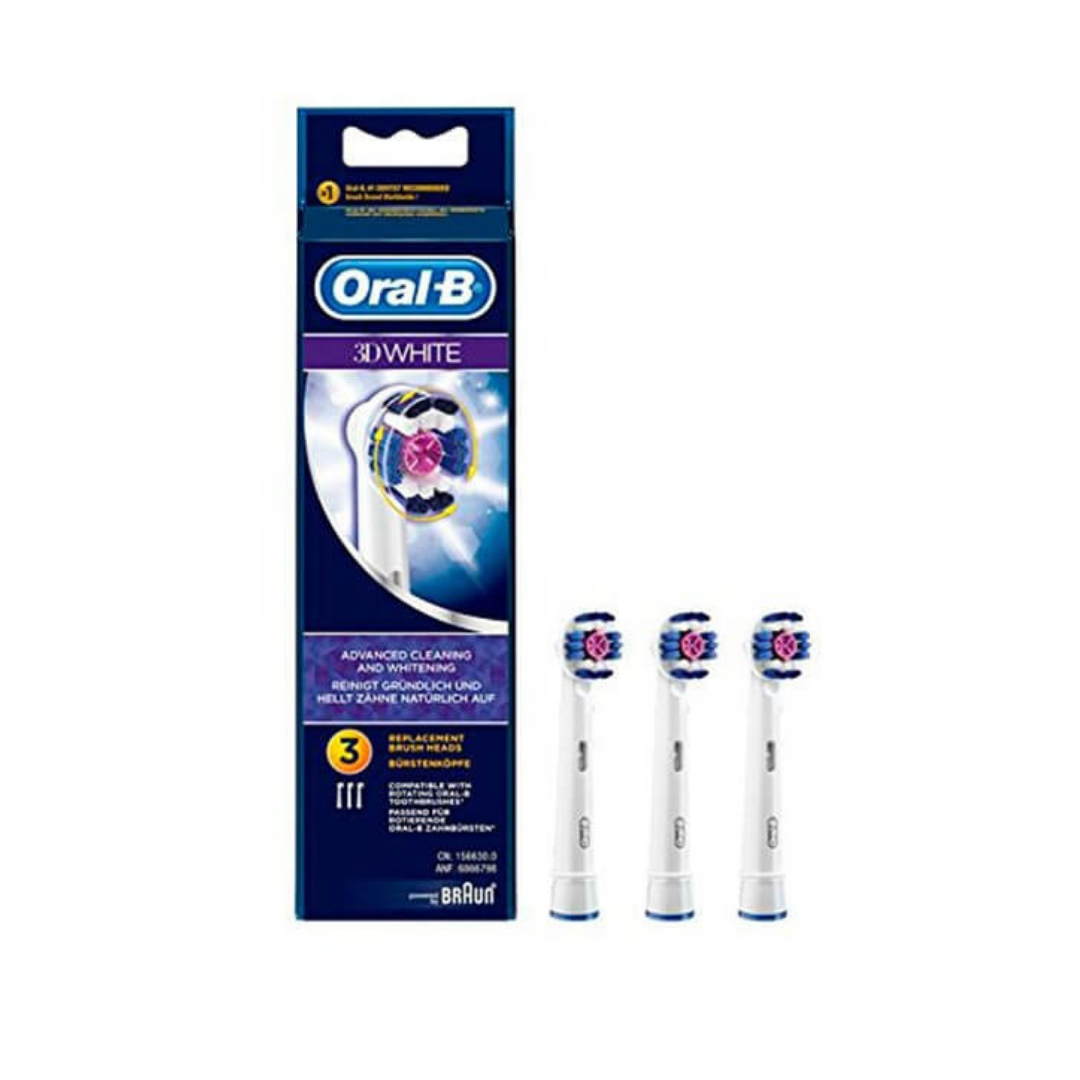 ORAL-B RECAMBIO 3D WHITE CEPILLO DENTAL ELECTRICO RECARGABLE ;3 U