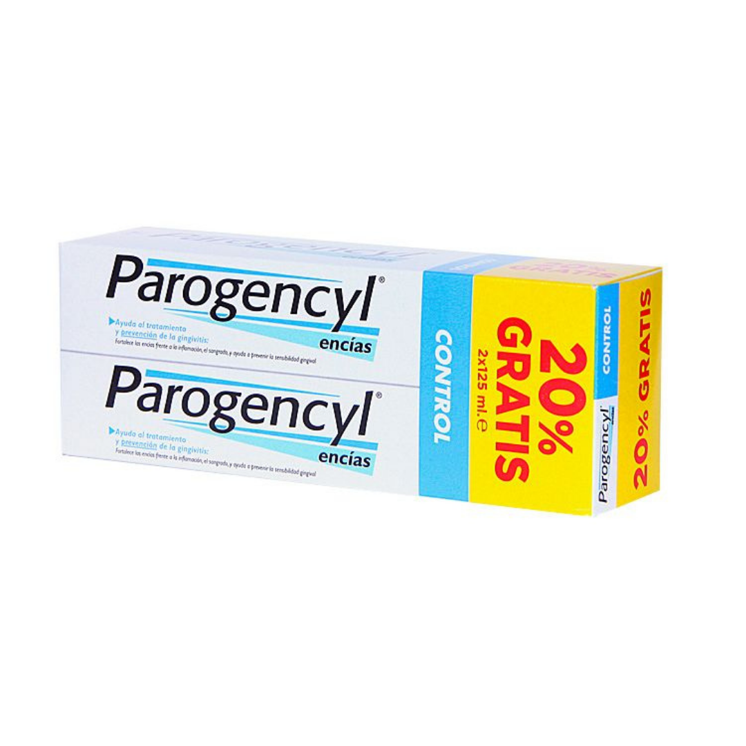 PAROGENCYL ENCIAS CONTROL DENTIFRICO DUPLO ESPECIAL; 2 X 125 ML