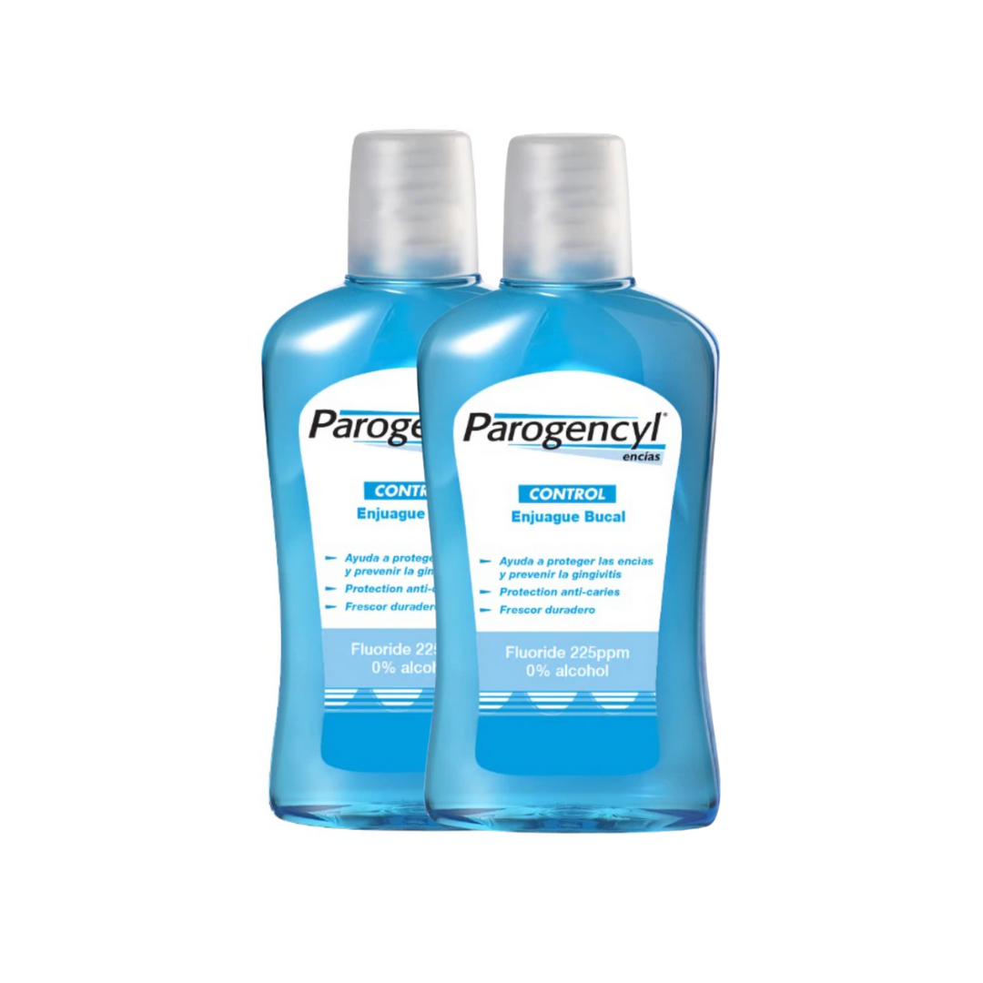 PAROGENCYL ENCIAS CONTROL ENJUAGUE BUCAL ; 2X500 ML