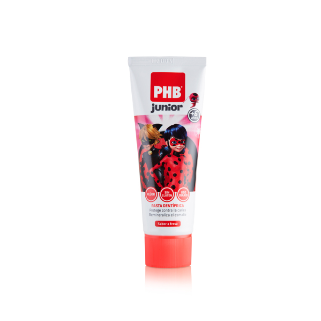 PHB JUNIOR PASTA DENTAL SABOR FRESA; 75 ML