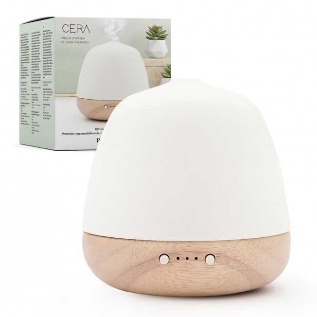 PRANAROM CERA DIFUSOR ULTRASONICO MADERA Y CERAMICA
