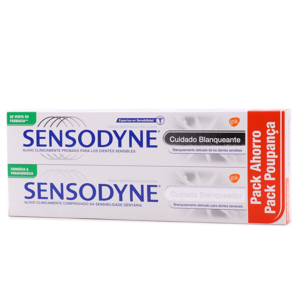 SENSODYNE CUIDADO BLANQUEANTE ;2 X 75 ML