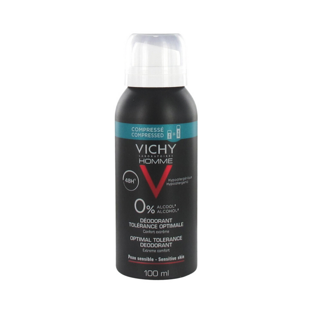 VICHY HOMME DESODORANTE TOLERANCIA OPTIMA 48 H AEROSOL ; 100 ML