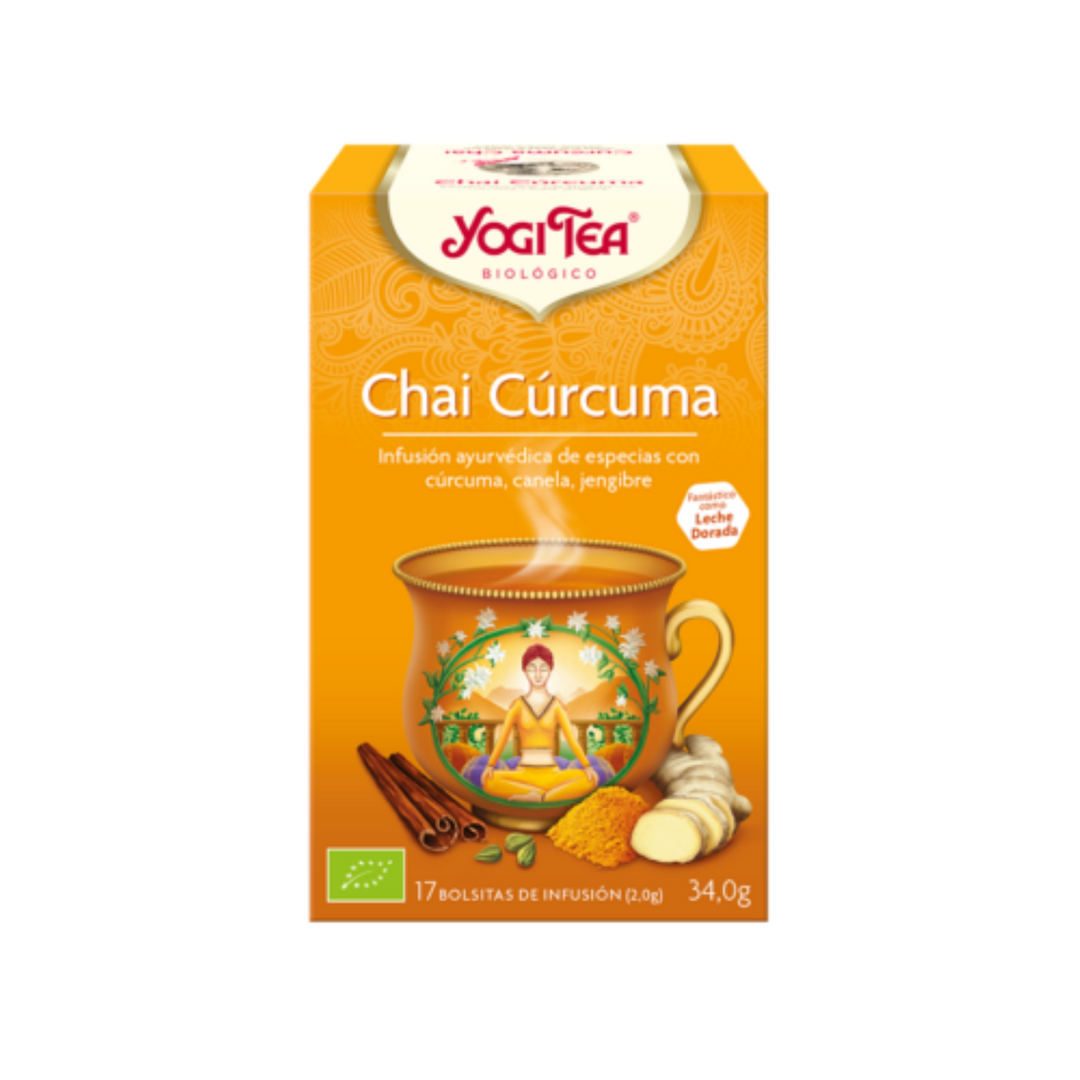 YOGI TEA CHAI CURCUMA ; 17 BOLSITAS