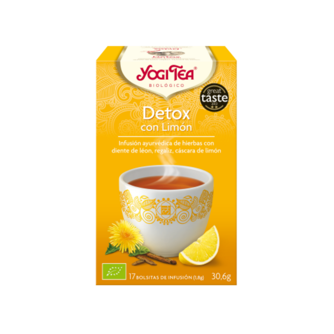 YOGI TEA DETOX CON LIMON ; 17 BOLSITAS