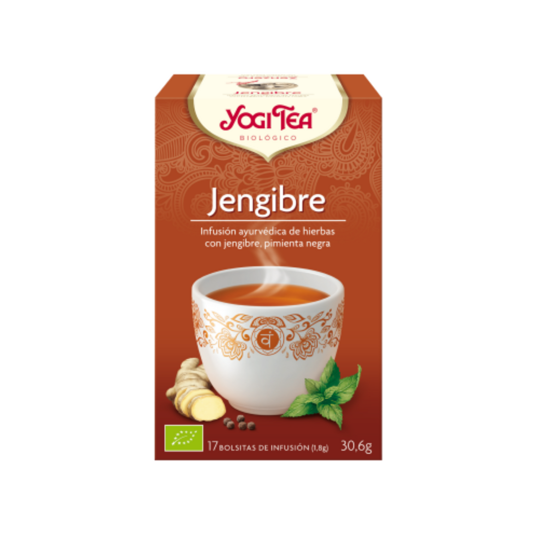 YOGI TEA JENGIBRE ; 17 BOLSITAS