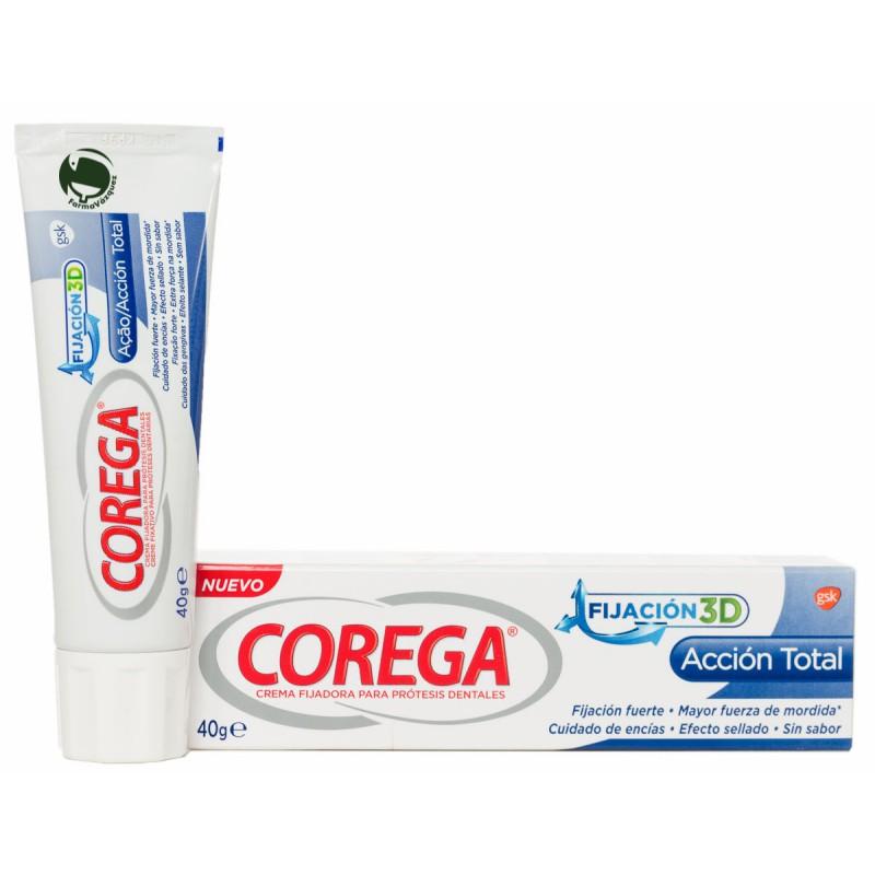 COREGA ACCION TOTAL CREMA FIJADORA ADHESIVO PROTESIS DENTAL;40 G