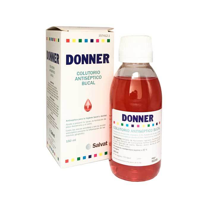 DONNER COLUTORIO ANTISEPTICO BUCAL;150 ML