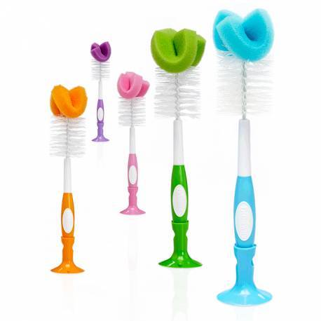 DR BROWN´S CEPILLO LIMPIEZA BIBERON NATURAL FLOW COLORES DIVERSOS