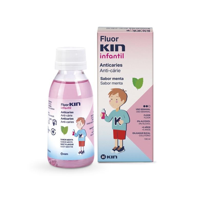 FLUOR KIN INFANTIL COLUTORIO SEMANAL 0,2; 100 ML