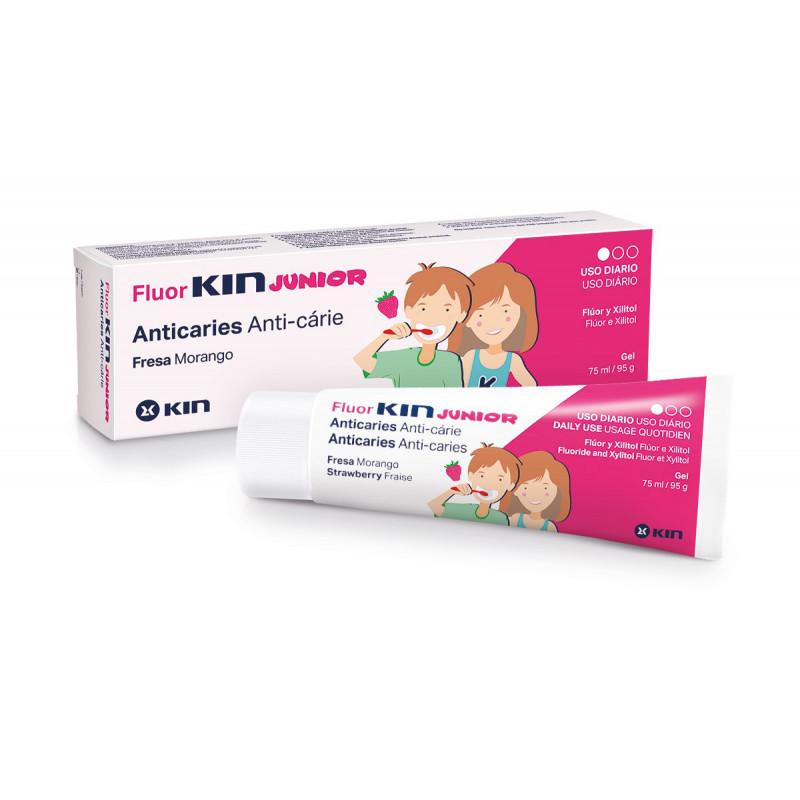 FLUOR KIN JUNIOR GEL SABOR FRESA;75ML