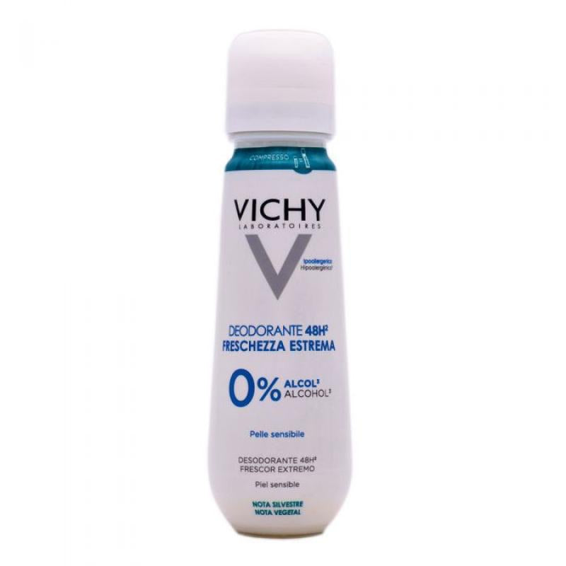 VICHY DESODORANTE MINERAL 48 H TOLERANCIA FRESCOR EXTREMO AEROSOL; 100 ML
