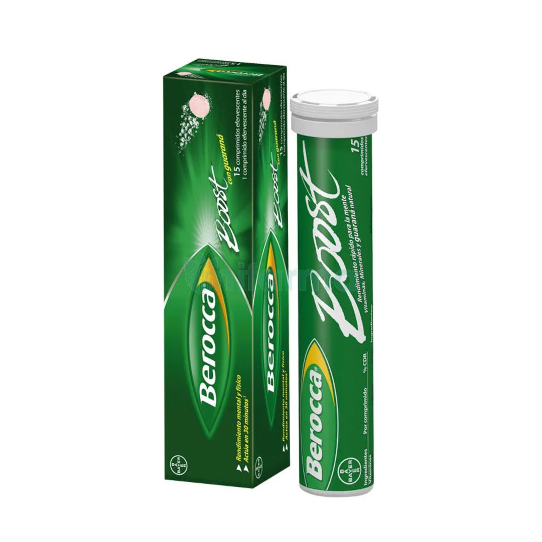 BEROCCA BOOST 15 COMPRIMIDOS EFERVESCENTES