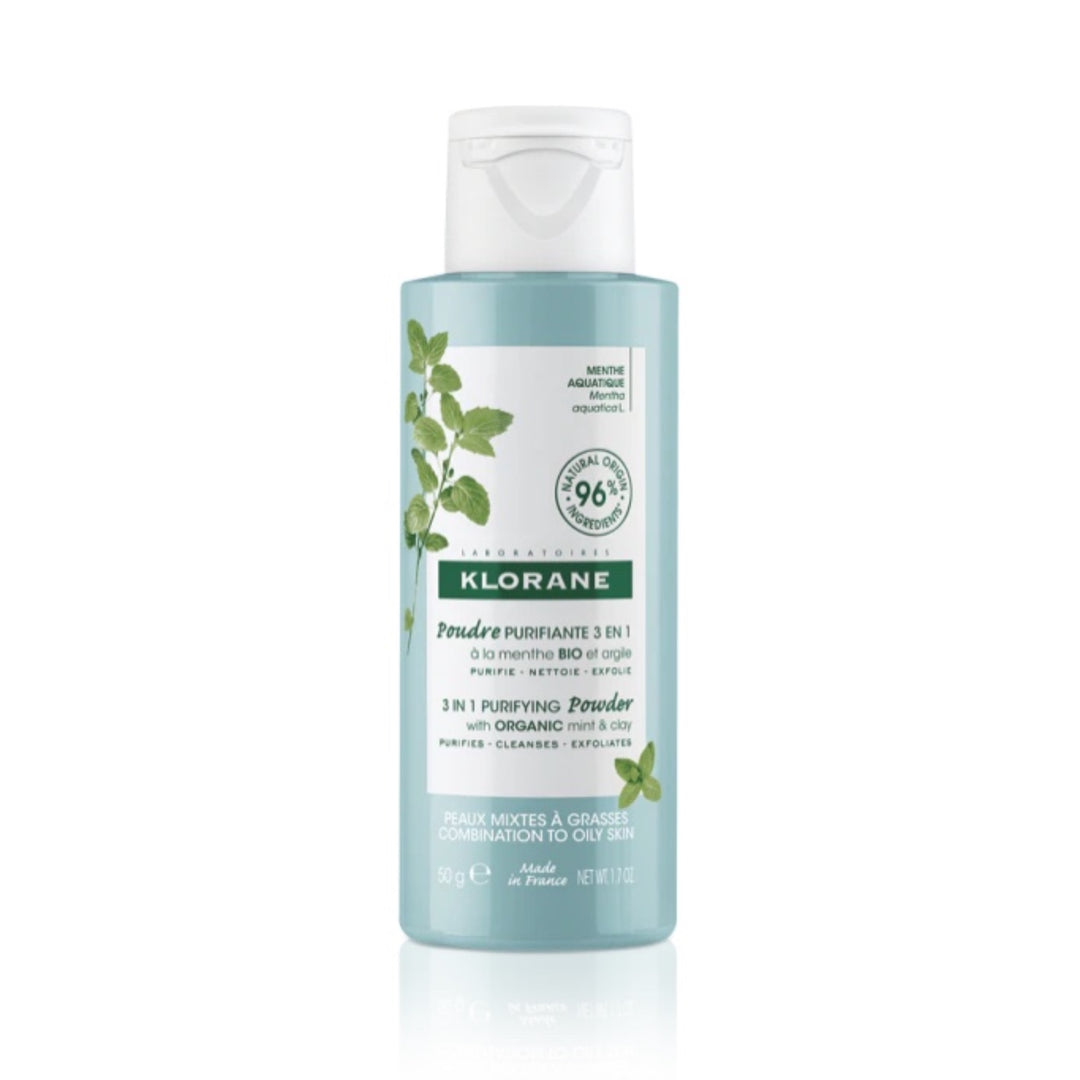 KLORANE POLVO PURIFICANTE 3 EN 1 A LA MENTA ACUATICA BIO
