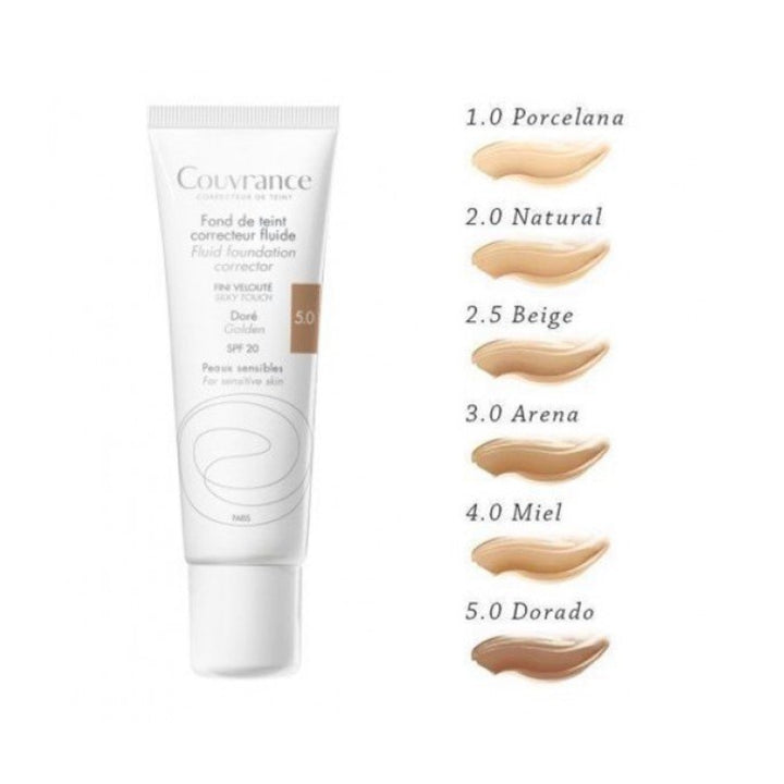 AVENE COUVRANCE MAQUILLAJE FLUIDO SPF 20; 30ML
