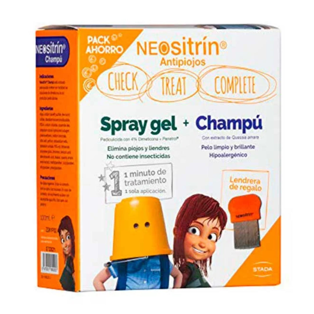 NEOSITRÍN KIT ANTIPIOJOS SPRAY + CHAMPÚ