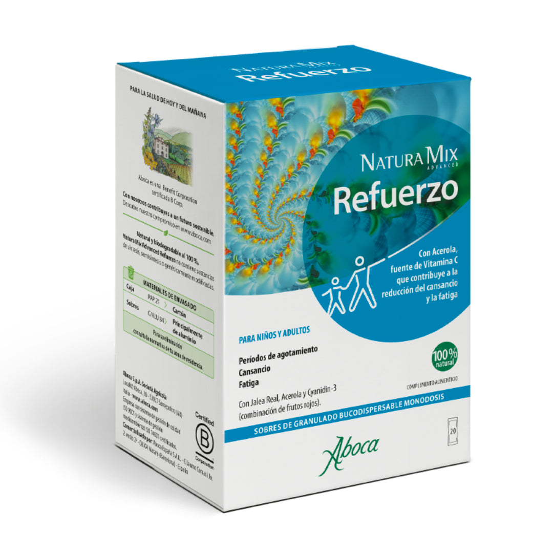 NATURA MIX ADVANCED REFUERZO ; 20+8 SOBRES MONODOSIS BUCODISPERSABLES 2,5 G
