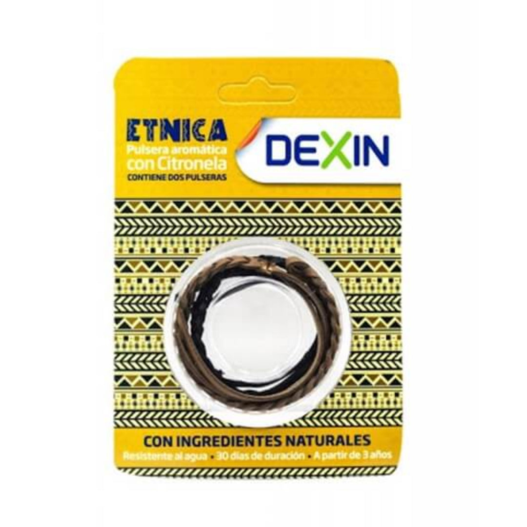DEXIN PULSERA ANTIMOSQUITOS ETNICA ; 2 UNIDADES