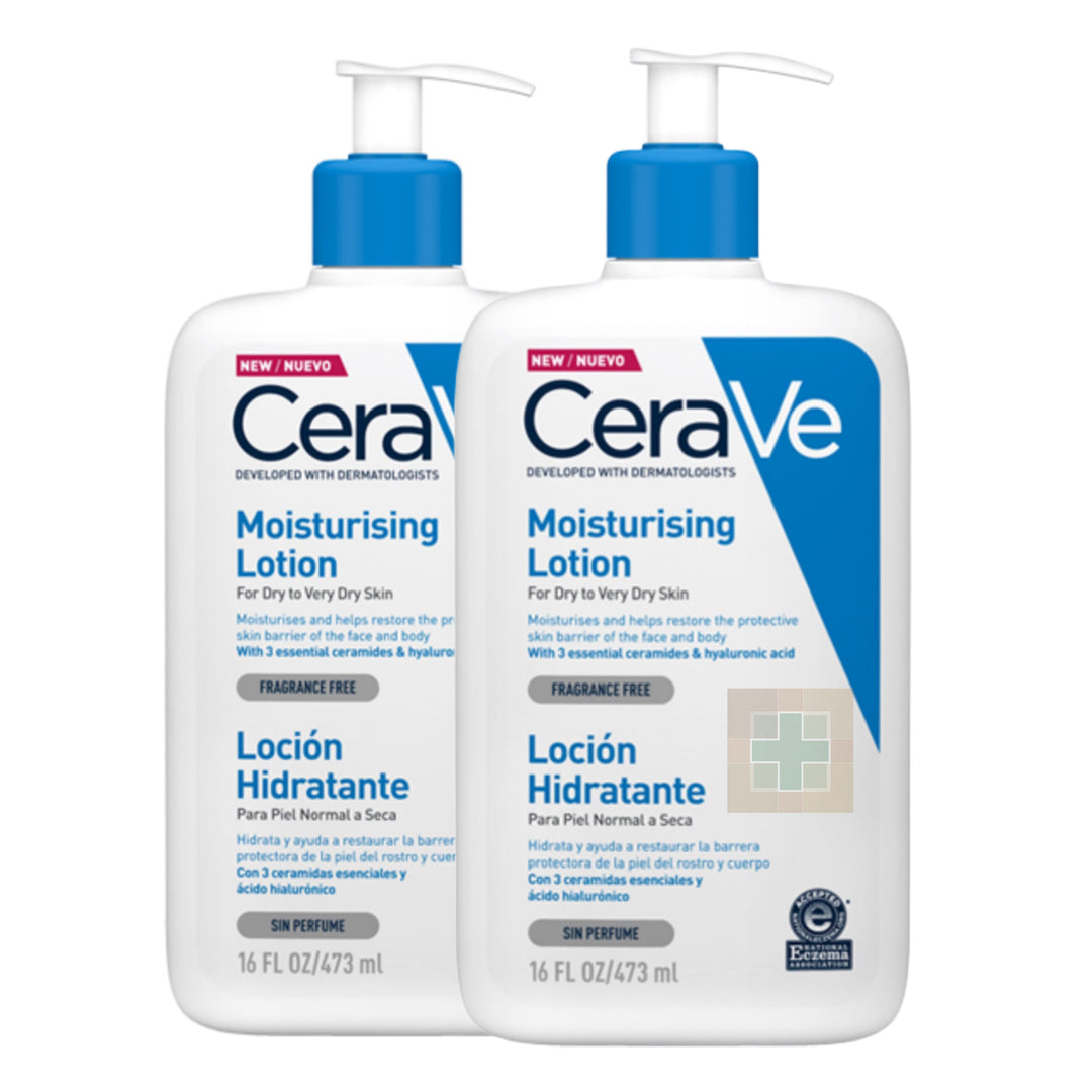 CERAVE DUPLO LOCIÓN HIDRATANTE ;2 x 473 ML