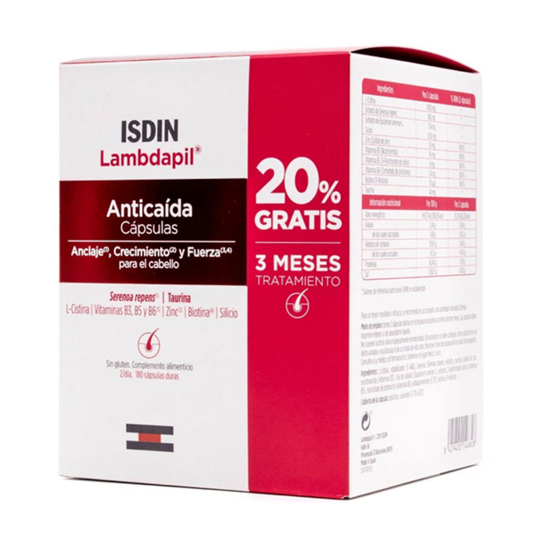 ISDIN LAMBDAPIL ANTICAIDA 180 CAPSULAS