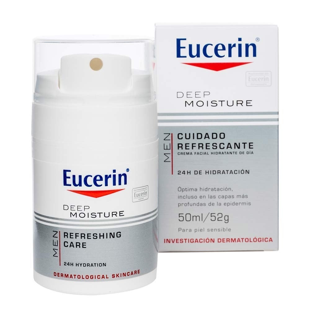 EUCERIN MEN DEEP MOISTURE CUIDADO REFRESCANTE; 50ML