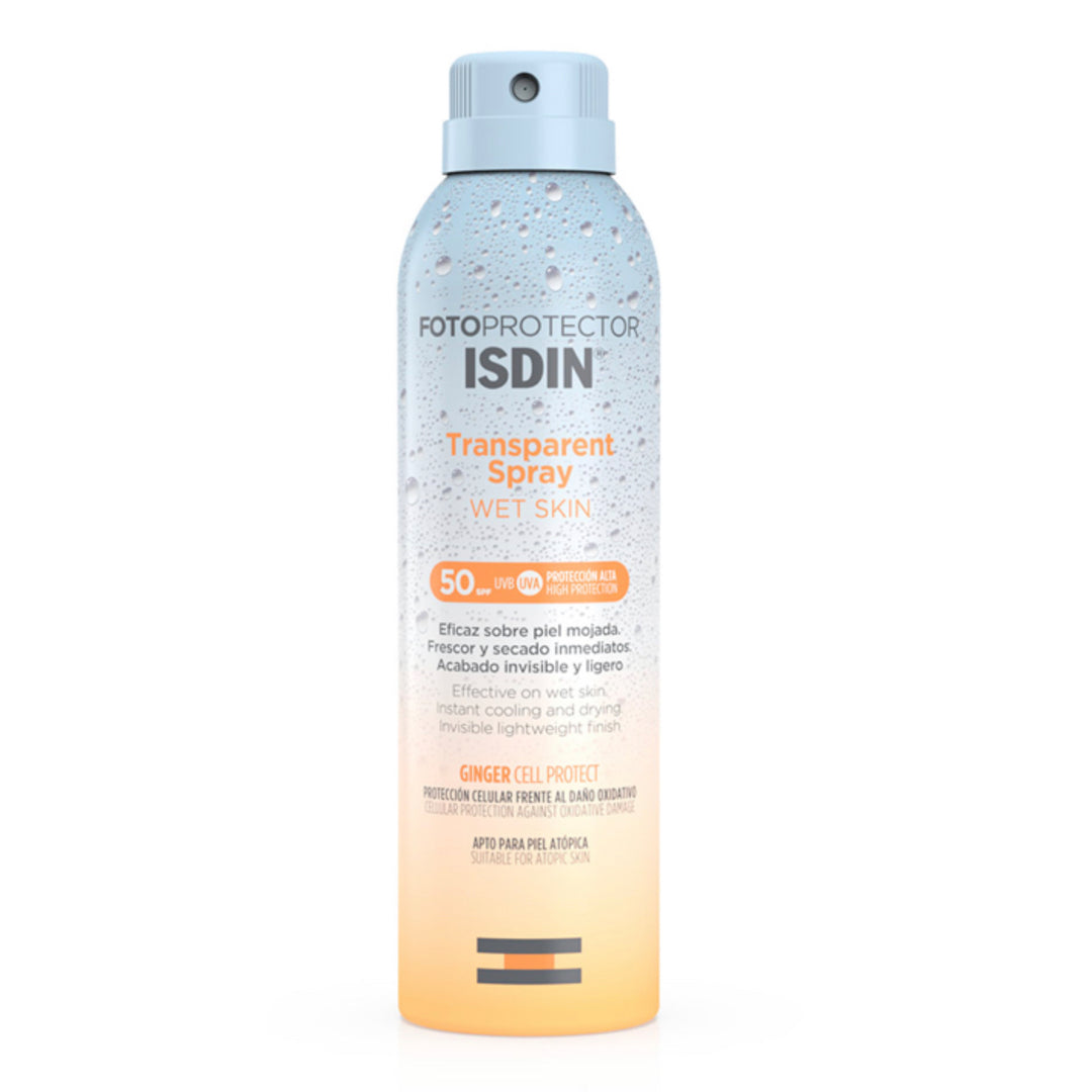 FOTOPROTECTOR ISDIN TRANSPARENTE SPRAY WET SKIN SPF 50 ; 250ML